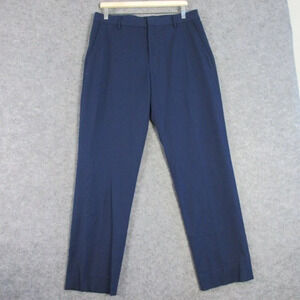 Club Monaco Men's Dress Pants Straight Leg Ankle Trouser Size 34 x 32 Navy 560